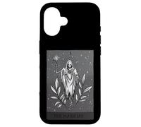 Custodia per iPhone 16 Il Mago, Scheletro Tarocchi Card Occulto Halloween Gotico