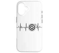 Custodia per iPhone 16 Il mio cuore batte per l'amante freccette Battito del cuore