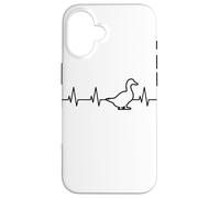 Custodia per iPhone 16 Il mio cuore batte per le anatre