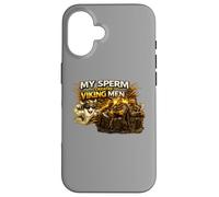 Custodia per iPhone 16 Il mio sperma crea uomini vichinghi