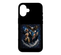 Custodia per iPhone 16 Il presidente americano Lincoln Washington Reagan Patriotic Eagle