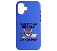 Custodia per iPhone 16 Il programmatore Cat Whisperer nella mia bolla di codifica