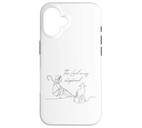 Custodia per iPhone 16 Il Signore è il mio pastore Salmo 23 Agnello di pecora