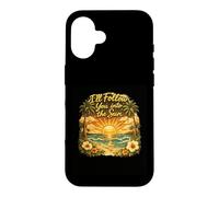 Custodia per iPhone 16 I'll Follow You Into The Sun Vintage Tramonto Grafica