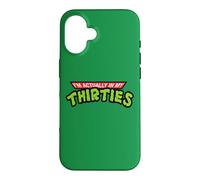 Custodia per iPhone 16 I'm Actually In My Trenta Anni '80 Parodia Cartone Animato 40° Compleanno