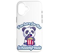 Custodia per iPhone 16 I'm Here For The Schadenfreude - Simpatico panda sarcastico