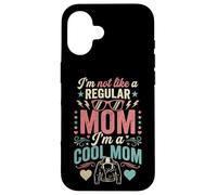 Custodia per iPhone 16 I'm Not Like A Regular Mom I'm A Cool Mom Retro Edgy