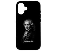 Custodia per iPhone 16 Immanuel Kant Classico Ritratto filosofo illuminista