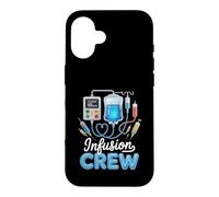 Custodia per iPhone 16 Infusion Crew Infermiere Squadra Terapia Infermieristica Medico registrato