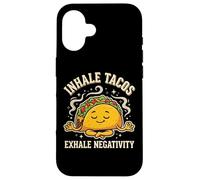 Custodia per iPhone 16 Inhale Tacos Exhale Negativity