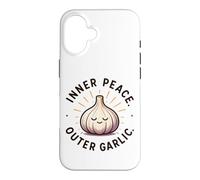 Custodia per iPhone 16 Inner Peace Outer Aglio Divertente Amante Dell'aglio