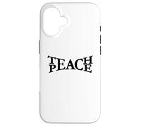 Custodia per iPhone 16 Insegna la pace