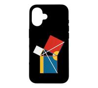 Custodia per iPhone 16 Insegnante di matematica geometria del teorema di Pitagora di Nerdy Byrne Wt