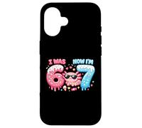 Custodia per iPhone 16 Io ero sei ora sono sette 6 7 Axolotl 67 Meme 7 ° compleanno