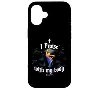 Custodia per iPhone 16 Io lodo con il mio Body Dancing Christian Worship Dancer Girl