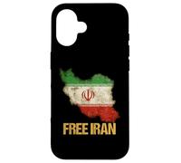 Custodia per iPhone 16 Iran libero - Bandiera della libertà di pace della speranza