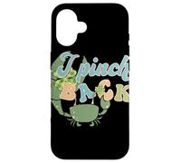 Custodia per iPhone 16 Irish Punch Back Shamrock Crab Lucky St Patricks Art