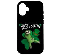Custodia per iPhone 16 Irlanda St Paddys Day Irish Sloth - Pupazzo irlandese