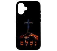 Custodia per iPhone 16 It is Finished - Hebrew Cross of Jesus Passover Easter