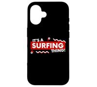 Custodia per iPhone 16 It's a Surfing Thing Surf Board Retro Beach Ocean Surfers
