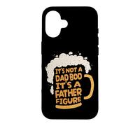Custodia per iPhone 16 It's Not A Dad Bod It's A Father Figure Lager Funny Beer