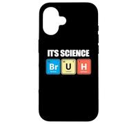 Custodia per iPhone 16 Its Science Bruh Funny Periodic Table Meme Tee Humor Now LOL