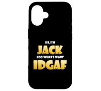 Custodia per iPhone 16 Jack Costume IDGAF Funny Meme Halloween Costume For Jacks