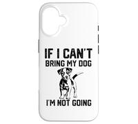 Custodia per iPhone 16 Jack Russell Terrier Se non posso portare il mio cane non ci