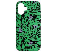 Custodia per iPhone 16 Jaws Green Shark Camo All Over Print