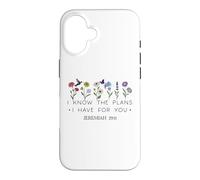Custodia per iPhone 16 Jeremiah 29:11 For I Know the Plans I Have For You Bible