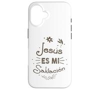 Custodia per iPhone 16 Jesús Es Mi Salvación