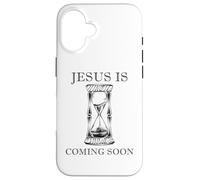 Custodia per iPhone 16 JESUS is Coming Soon - Rapture Warning Christian Quote