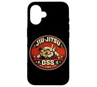 Custodia per iPhone 16 Jiu Jitsu OSS Arti marziali brasiliane Sport da combattimento