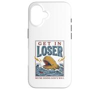 Custodia per iPhone 16 Jonah and the Whale Funny Christian Bible Story God