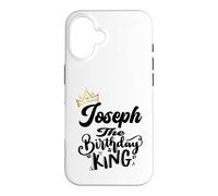 Custodia per iPhone 16 Joseph The Birthday King Happy Birthday Shirt Uomini Ragazzi Adolescenti