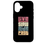Custodia per iPhone 16 Journey Attitude Live Slow Adventurer Ride Fast Appassionato
