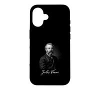 Custodia per iPhone 16 Jules Verne Classic Fantascienza Autore Omaggio