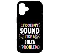 Custodia per iPhone 16 JULIA Personalized Women's Gift Custom JULIA