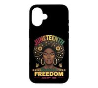 Custodia per iPhone 16 Juneteenth Radicato nella libertà Giugno 1865 Black History Women's