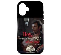 Custodia per iPhone 16 Jurassic Park Dr. Ian Malcolm Right All The Time