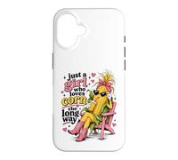 Custodia per iPhone 16 Just a Girl Who Loves Corn the Long Way, divertente da donna