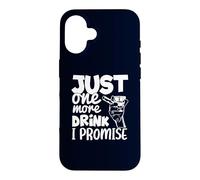 Custodia per iPhone 16 Just One More Drink I Promise Funny Whisky Party Lovers