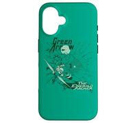 Custodia per iPhone 16 Justice League Green Arrow The Emerald Archer