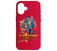 Custodia per iPhone 16 Justice League Raise Your Fist
