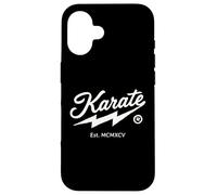 Custodia per iPhone 16 Karate Design Retrò 1995 MCMXCV Arti Marziali Vintage