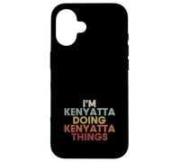 Custodia per iPhone 16 Kenyatta Name Kenyatta Personalized Name First Given