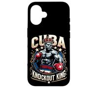Custodia per iPhone 16 King Cuba Crown Knockout di boxe cubano