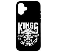 Custodia per iPhone 16 King of the Seven Seas Wild Abstract Skull Real Gangs