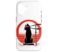 Custodia per iPhone 16 Kitty Combat Master Jiu Jitsu Ninja E Artista Marziale