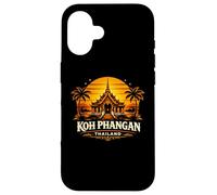 Custodia per iPhone 16 Koh Phangan Thailandia Sunset Island Travel Design